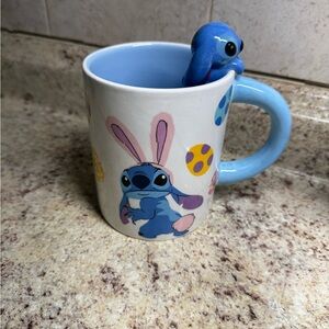 NWT Blue and White Cartoon Character Mug